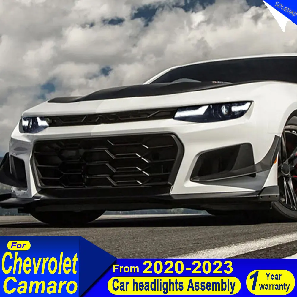 For Chevrolet Camaro Headlight 2020 2021 2022 2023 LED Projetor head Lamp Daytime Running Light Auto Accessories Car headlights