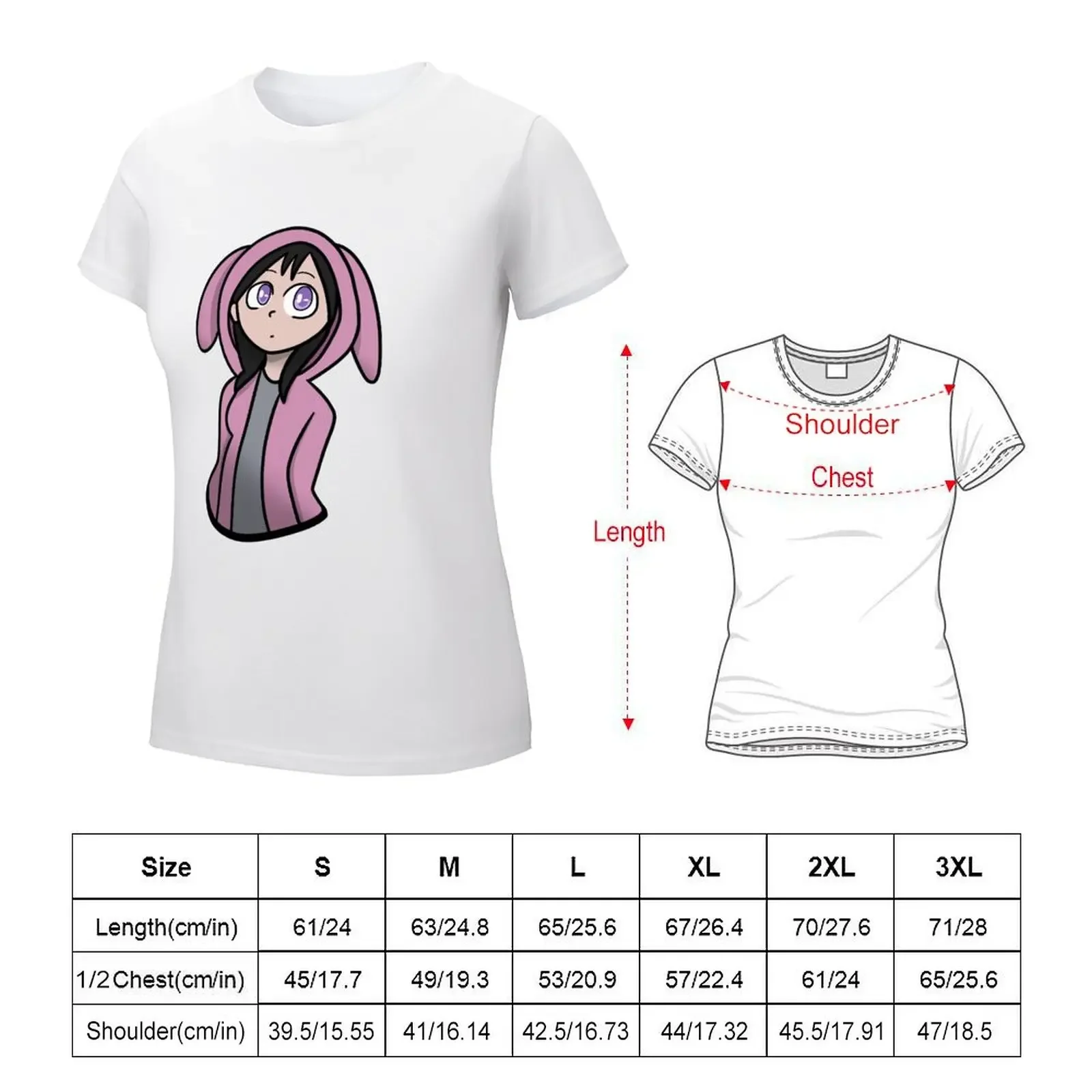 Bunny Feng T-shirt cute clothes oversized funny Women's summer blouses 2024