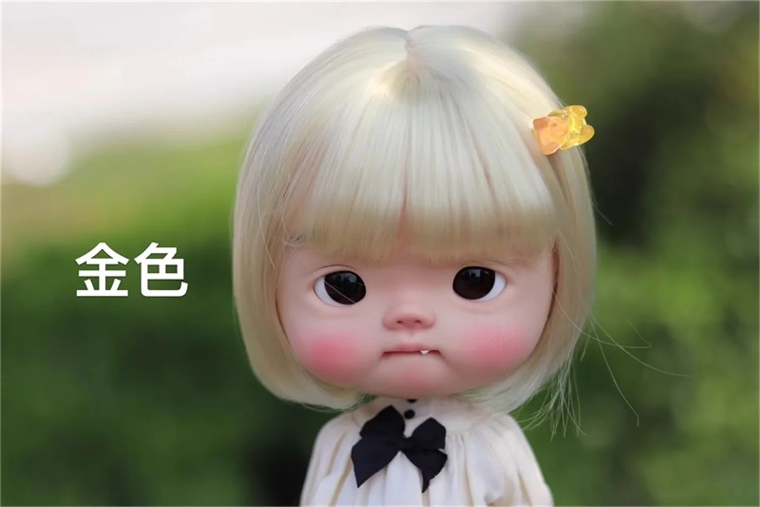 BJD wig  Blythe &qbaby&Da Tou Diandian High temperature silk wig False hair BJD doll accessories