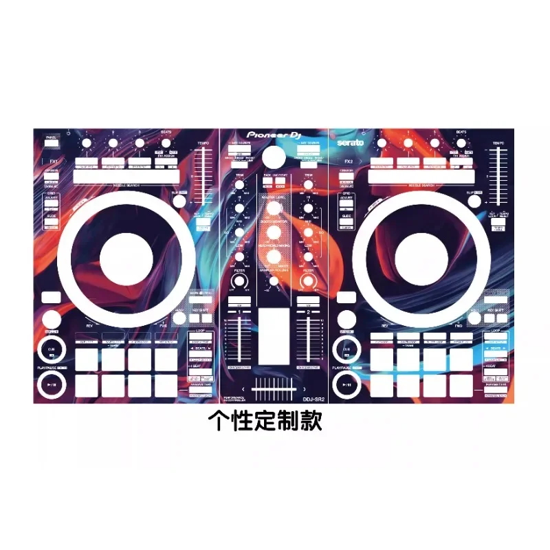 Pioneer DDJ-SR2 Controller Panel Film. Disc Player Personalized Colorful Sticker, Not Ironing Plate