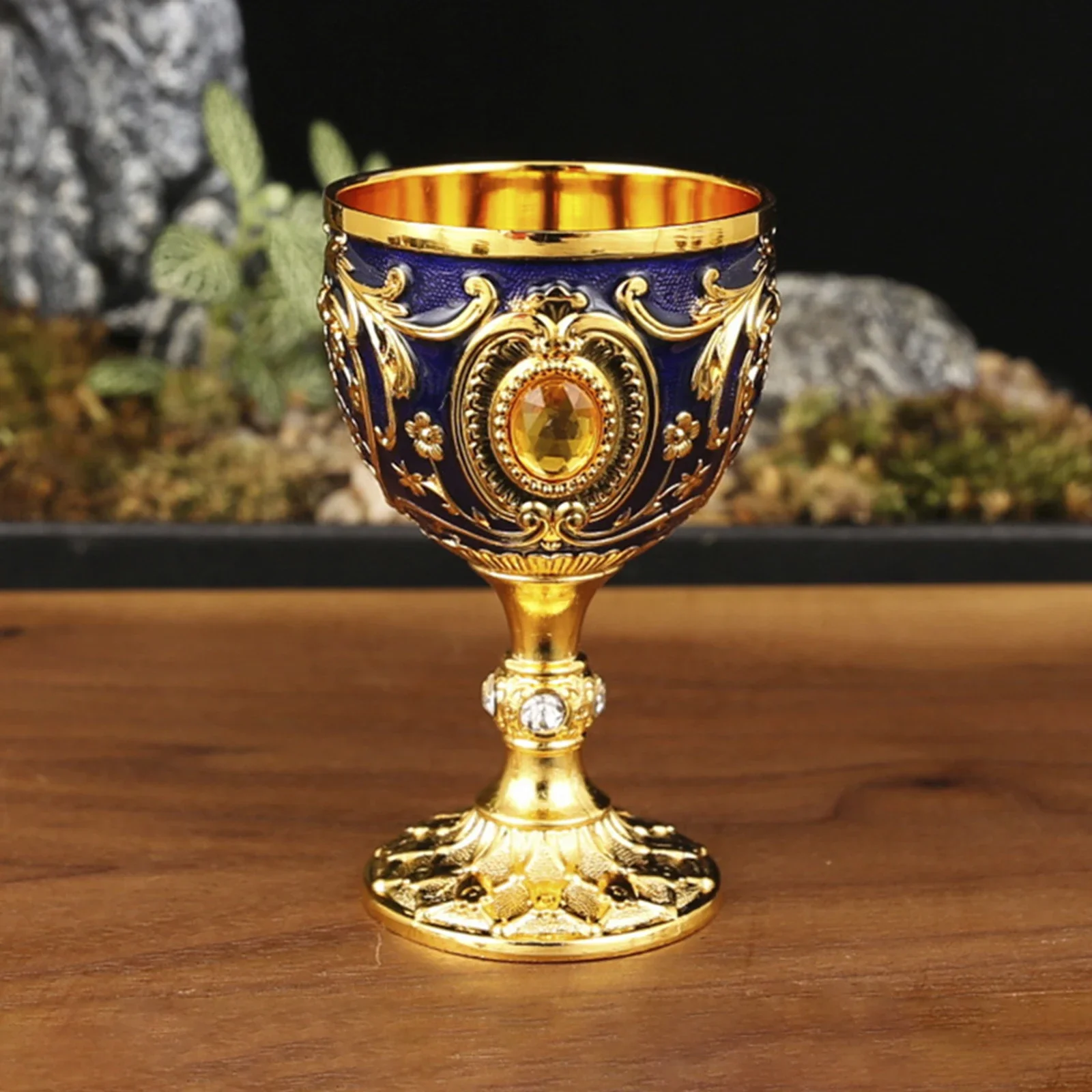 Metal Wine Cup Goblet 30ml Decorative Mutipurpose Sturdy Party Supplies for Collection, Decor European Style Travel Goblet