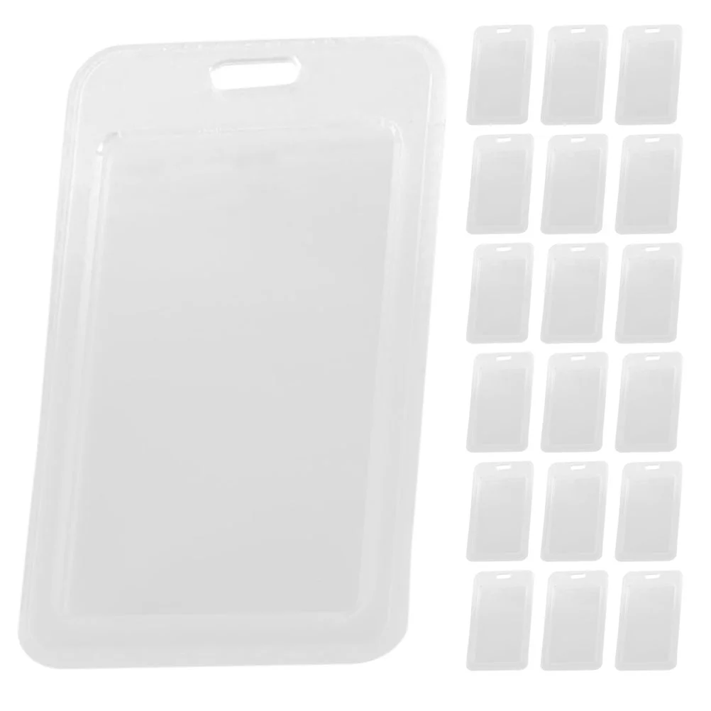 20 Uds. Portatarjetas Industrial funda transparente para insignia insignias de identificación y suministros funda protectora