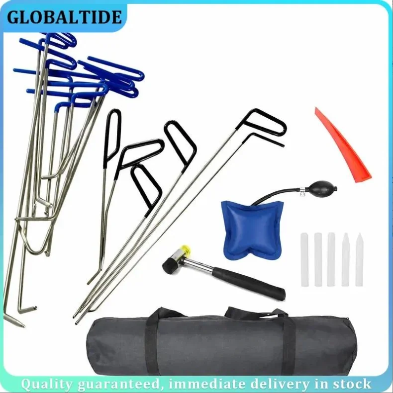 Paintless Dent Repair Hooks Rods Kit Hail Remover Auto Body Dents Stainless Steel Hand Tools Car Dent Puller PDR Accessories