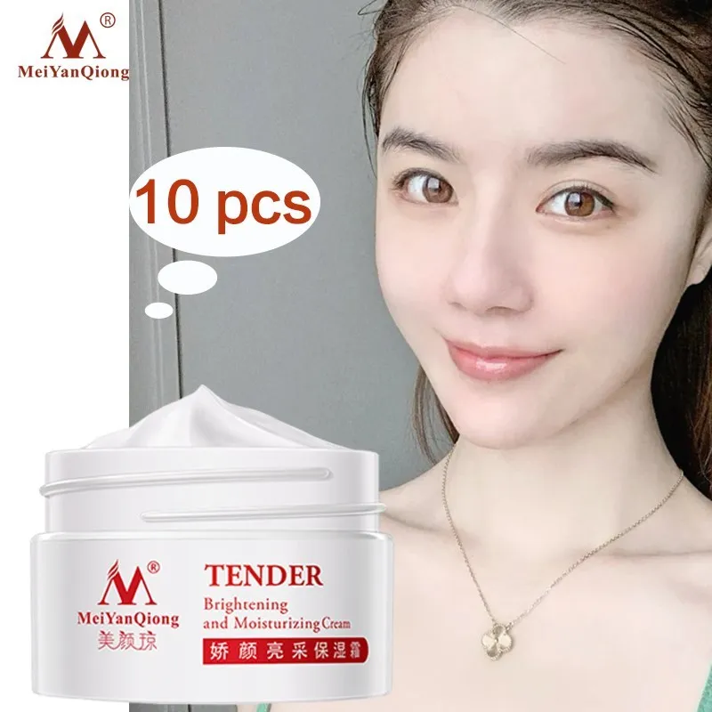 

10pcs Moisture Cream Shrink Pores Skin Care Face Lift Essence Tender Anti-Aging Whitening Wrinkle Removal Cream Hyaluronic Acid