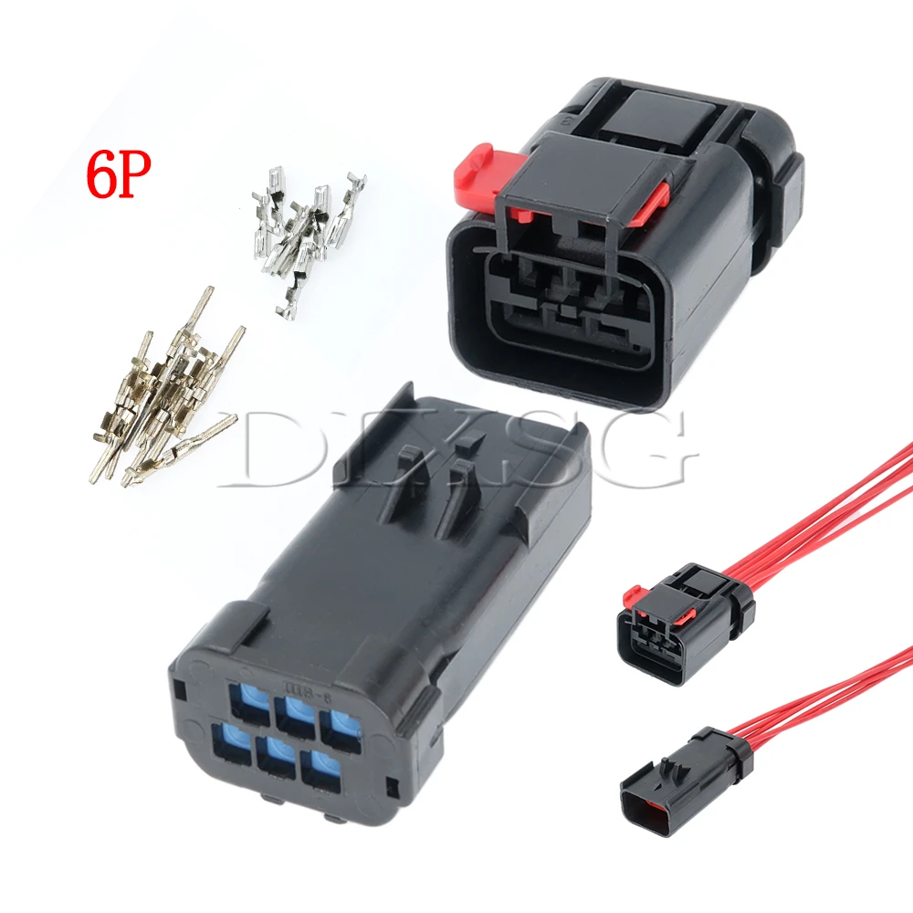 1 Set 6 Pin 54200608 54200612 Car Electronic Fuel Pump Assembly Vehicle Connector Auto Wire Cable Waterproof Plug