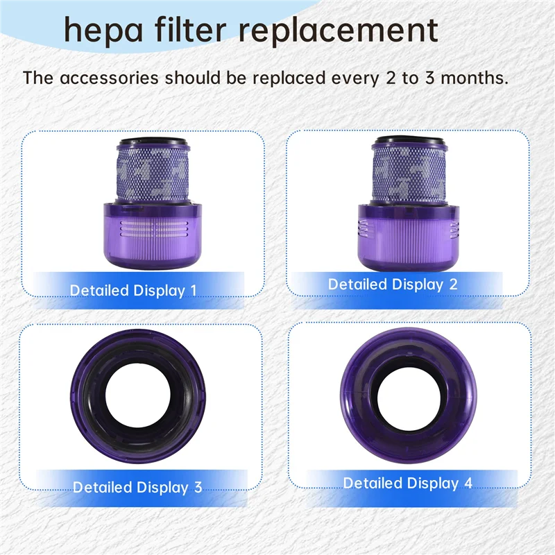 A26F-HEPA Filters For Dyson V11 Outsize, V11 Outsize Origin, Outsize, Outsize Absolute+ Vacuum Cleaner, Parts 970422-01