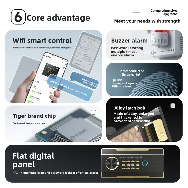 smart mini anti-theft clip, 10,000 into the wall, office hotel safe deposit box, electronic password