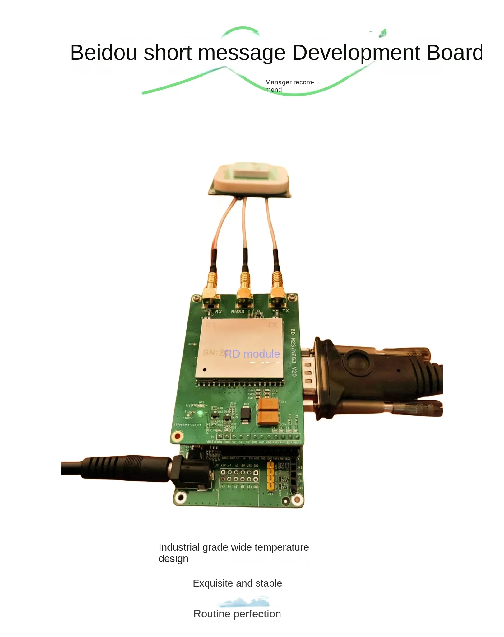 

Bestseller Bestseller Beidou Generation 1/2 Short Message Development Board N2S Communication Positioning Low Power Module RDSS