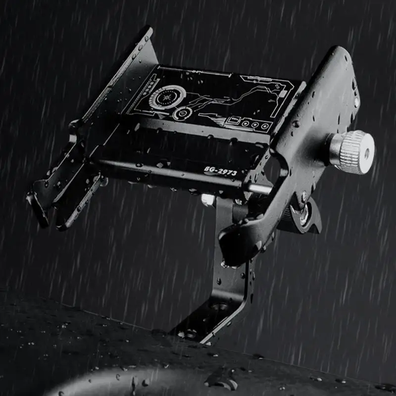 Motorcycle Cycle Phone Mount Stable Cycle Phone Mount Multi-Functional Adjustable Clamp Phone Mount Clamp With Adjustable Angle