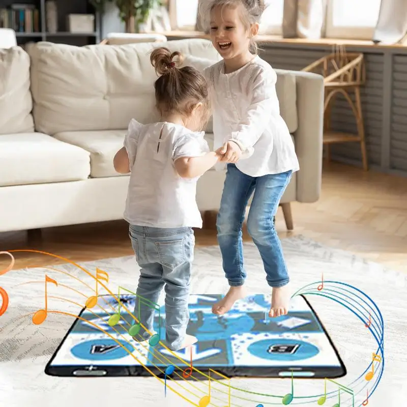 

Dance Mat For Adults Dance Floor Mat Electronics Pad With Four-Way Touchpad Portable Game Blanket Dancing Challenge Rug For