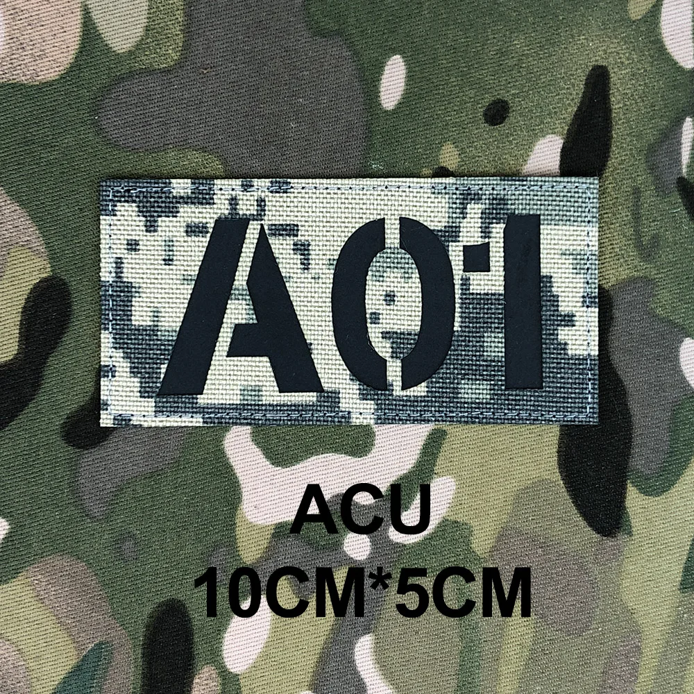 Custom Laser Cutting IR IFF Infrared Reflection Patch Radio Call Sign Name Tapes Black Letters image 3