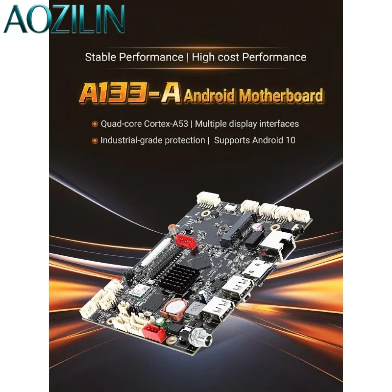 AOZILIN A133 Smart Board 2G RAM 8G ROM RS232 Android10 Embedded Industrial Control Board for Medical Monitoring Vending Machine