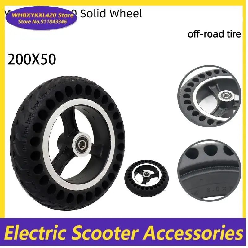 8 Inch Opvouwbare Elektrische Scooter 200X50 Effen Wiel Band voor Scheermes Scooter E-Scooter S1 S2 S3 Kugoo