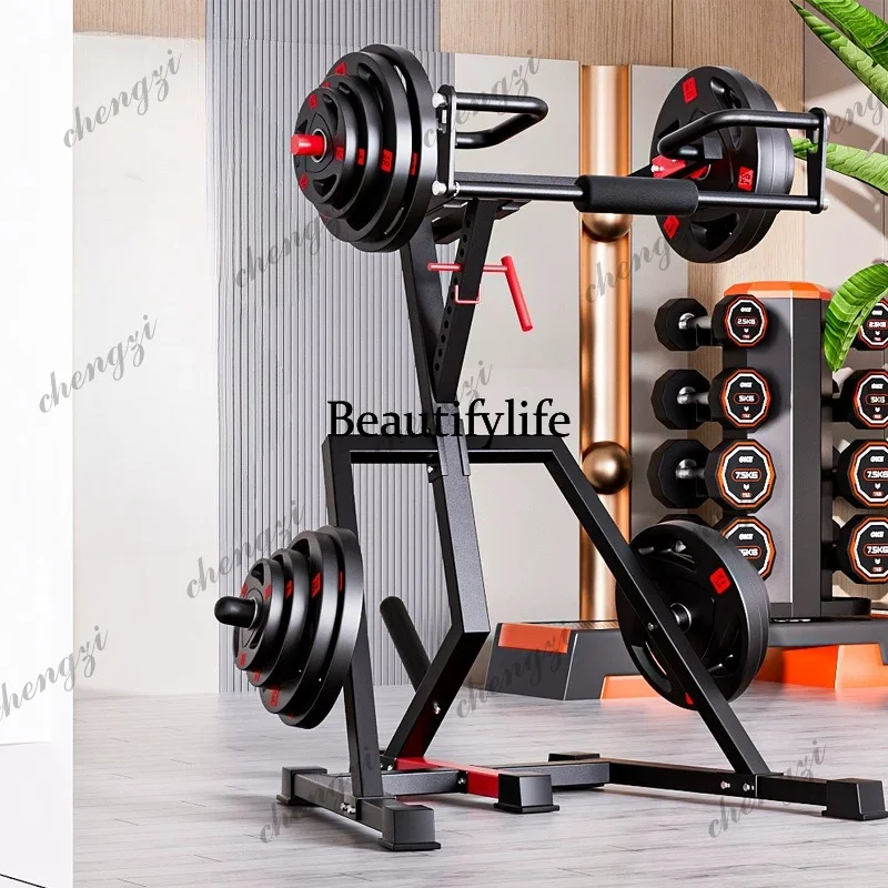 Household bench press frame, weight lifting, strength trainer, all-in-one machine, squat frame, fitness equipment