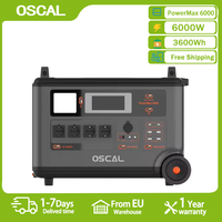 Oscal PowerMax 6000 Portable Power Station 6000W Solar Generator 3600Wh LiFePO4 Battery Home Backup Outdoor Camping Mobile power
