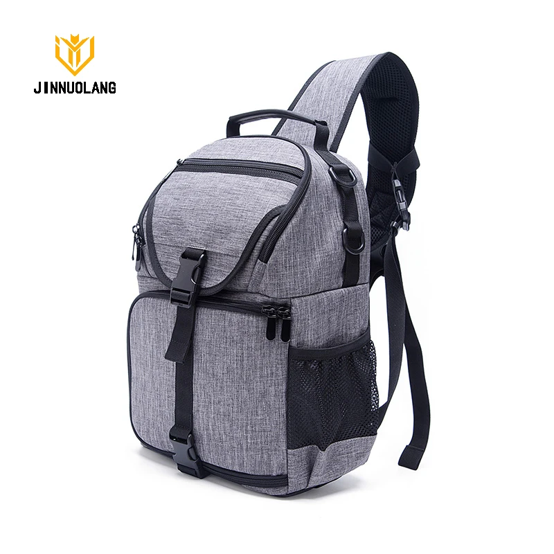 JINNUOLANG Mới 15.6 \'\'Laoptop Đeo Ba Lô Đa Năng Máy Ảnh Đeo Vai Thiếu Niên Thời Trang Chestbag Với Che Mưa