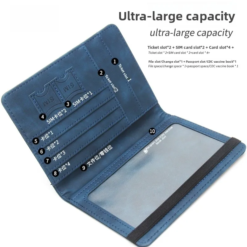 

Кожаный держатель для паспорта Busin, противоугонный слот для карт, многофункциональный зажим Tiet, молодежный эксклюзивный онлайн-держатель, чистая электронная коммерция