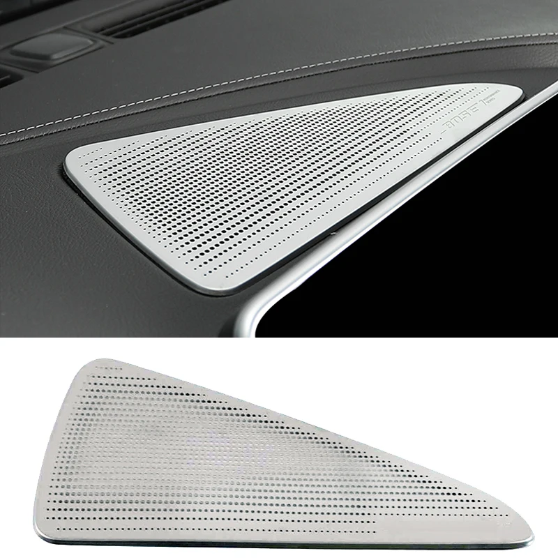 Stainless steel For Cadillac CT5 2020 Auto Accessories Car Dashboard speaker audio Horn Cover Trim Frame Car Sticker 1pcs