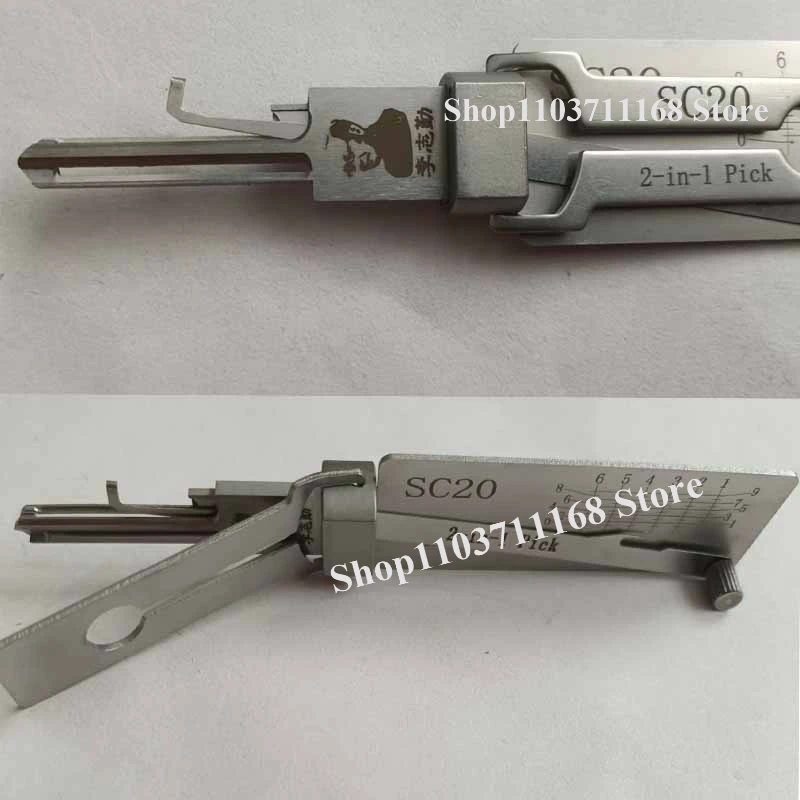 

SC1 SC4 SC20 Lishi 2 in 1 Lishi Pick Kit Locksmith Tools for Civil Lock for Schlage Lock C/ L Keyway Schlage Master Key Series