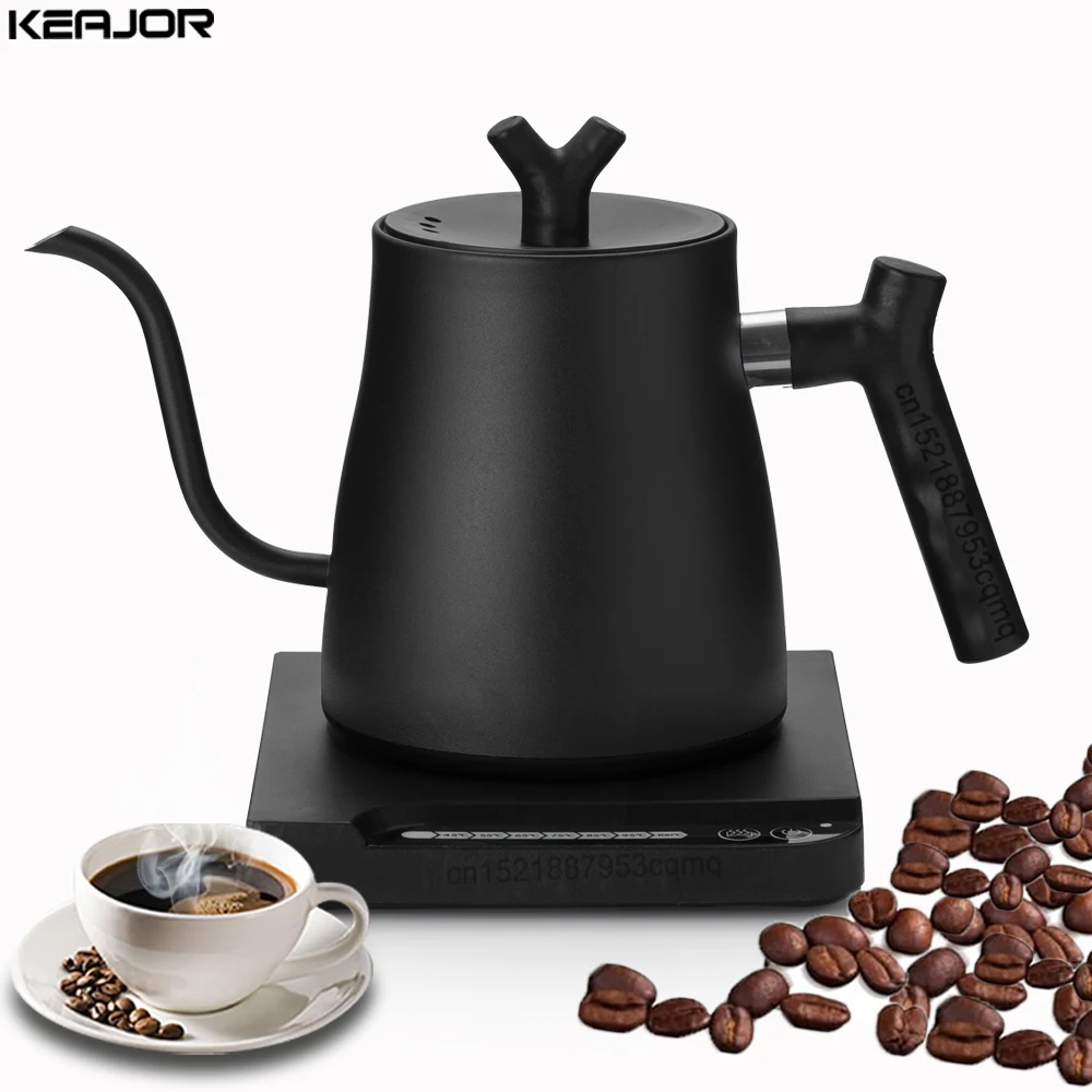 Electric Gooseneck Kettle 1000W Hand Brew Coffee Pot with Temperature Control Electric Rapid Heating Kettle for Coffee 220V/110V