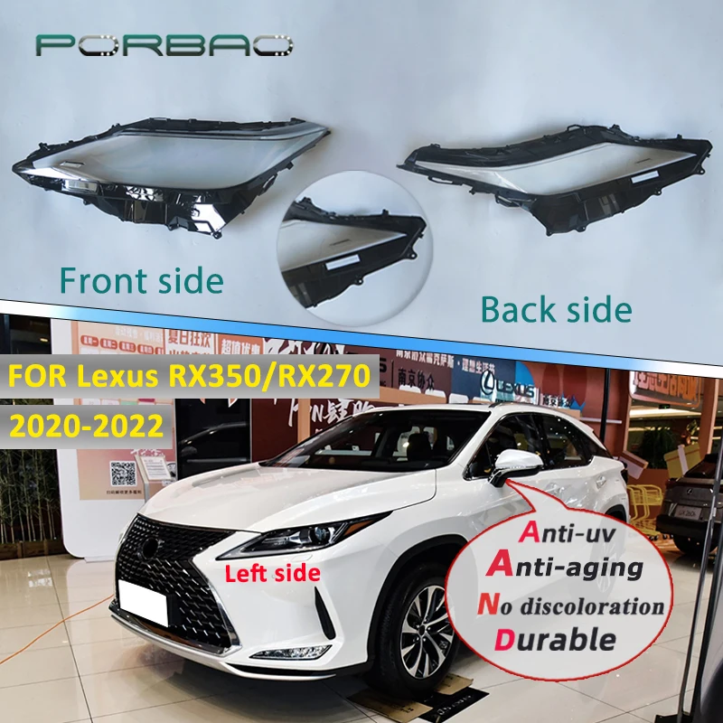 

Headlights Lens Cover For Lexus RX350 RX270 RX450h 2020 2021 2022 Front Headlamp Shell Transparent Lampshade Glass Lamp Shell