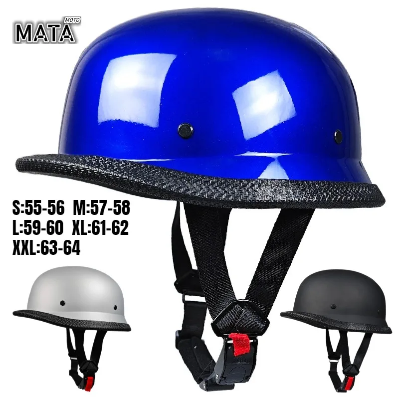 Casque Moto Demi-ouvert Tendance avec Visière Anti-UV – Casque de Sécurité pour Moto et Motocross Anti-chute
