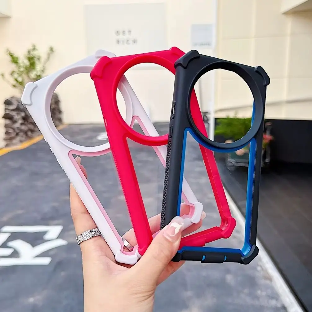 

Heavy Duty Dual Layer Four Corner Anti-Drop Phone Case For Xiaomi 17 Pro Max 15 14 Ultra Pro Rugged Shockpoof Transparent Cover