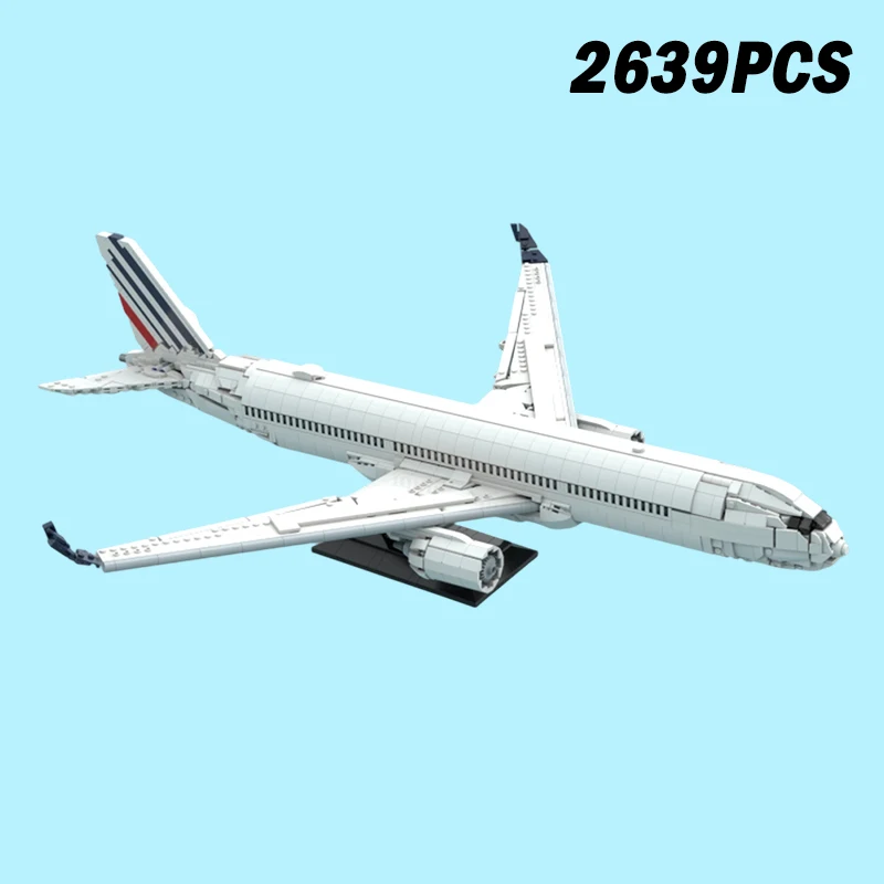 Airbus A350-900 Airlines Flugzeug Flugzeug Flugzeug Modell MOC Bausteine Ziegel Montage Spielzeug Geburtstag Geschenk Desktop Dekoration