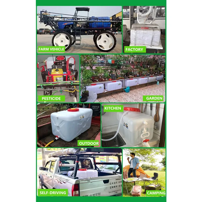 Water Storage Tank for Camping, Plastic Water Containers with Spigot for Emergency Water Storage Household Outdoor Camping