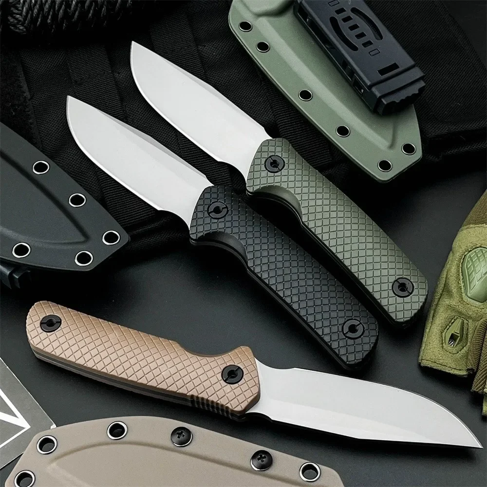 

ZT 0004 Фиксированный нож 8Cr13MoV Стальное лезвие Нейлоновая нескользящая ручка Высококачественный инструмент для охоты на открытом воздухе В комплект входит ноутбук