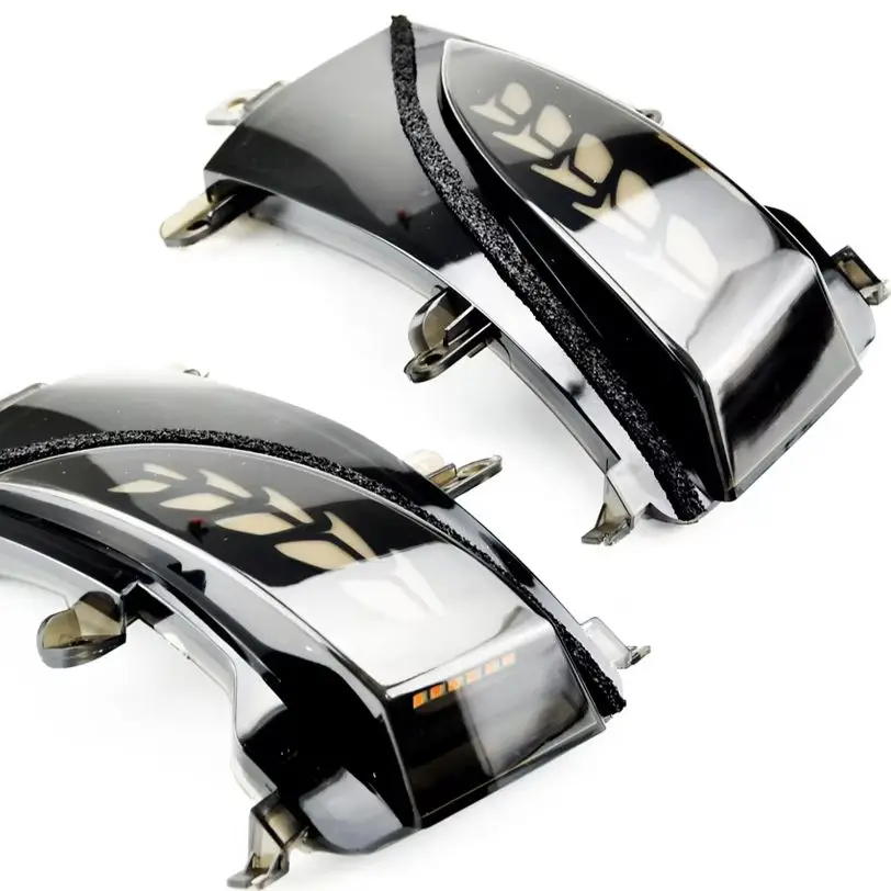 2 Pieces Side Wing Mirror For Nissan Patrol Y62 2012-2018 Armada Quest RE52 For Infiniti QX56 QX80 LED Dynamic Turn Signal Light