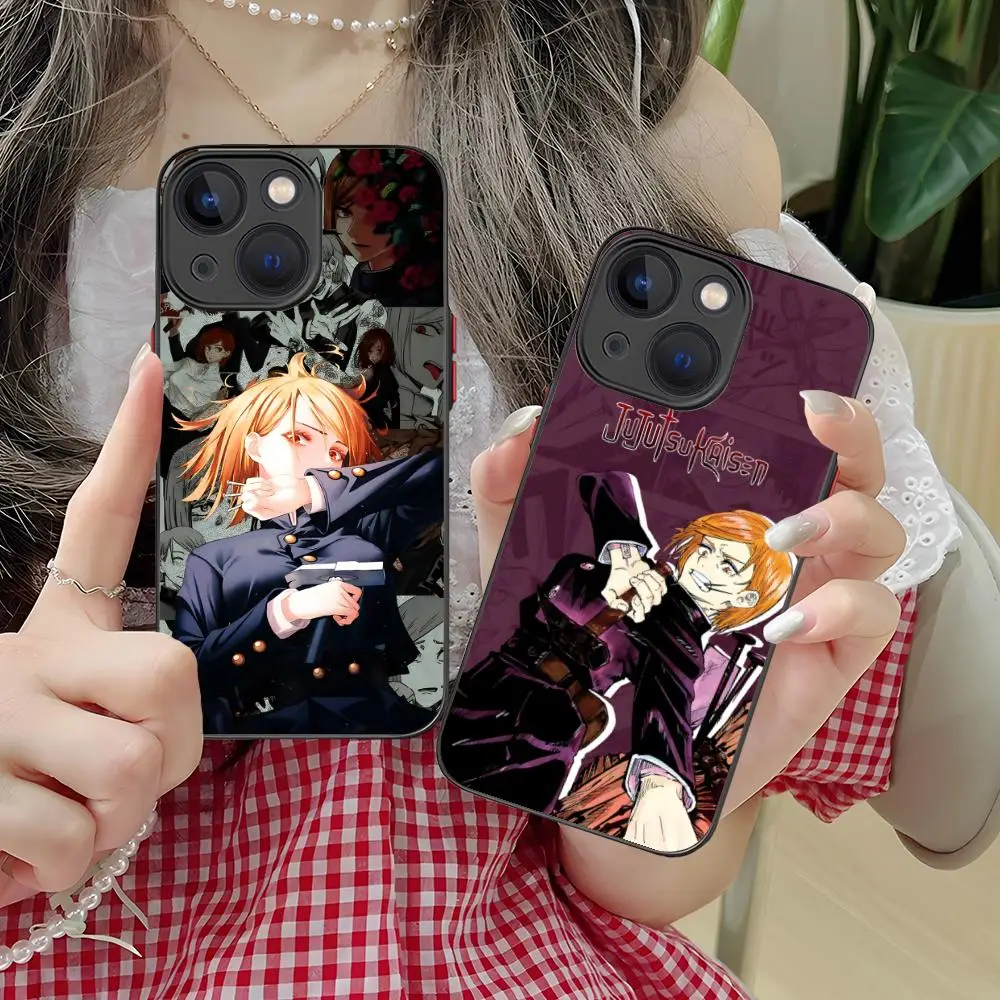 

Чехол для мобильного телефона Jujutsu Kaisen Nobara для iPhone 17, 16, 15, 14, 13, 12, 11 X XR XS 8 7 Air Pro Max Plus Mini, силиконовый чехол