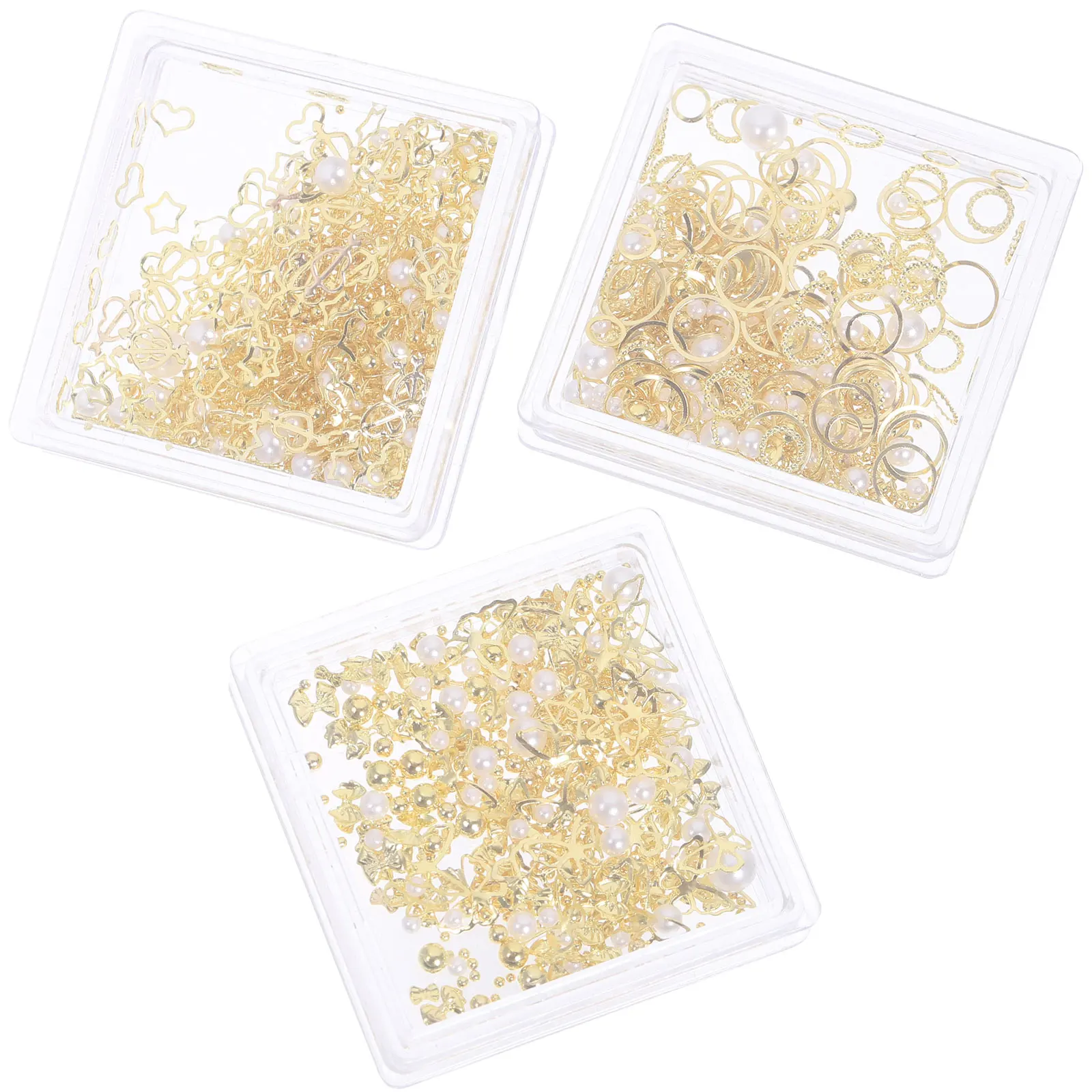 

Glitter Nail Art Decoration Accessories Manicure Decor Diy Ornament For Women Salon Home Use Shining Design Fake Natural Nails