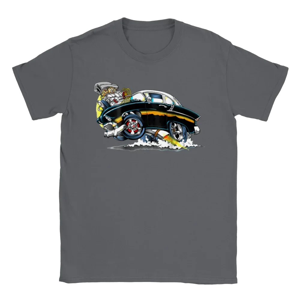 Unisex T-shirts for Men Women Summer Tees Cotton Luxury brand vintage oversizedClassic Street Rod T-shirt image 4