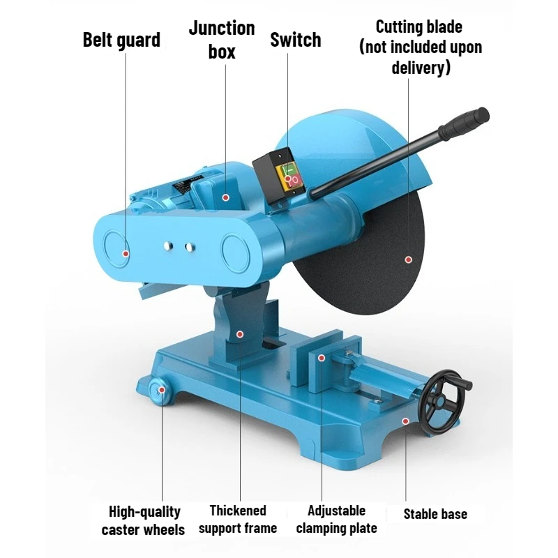 400 Profile Cutting Machine Industrial Grade High Power Steel Tabletop Woodworking Metal Multifunctional Cutting Machine