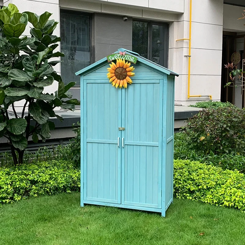 Outdoor waterproof and sunscreen garden balcony locker