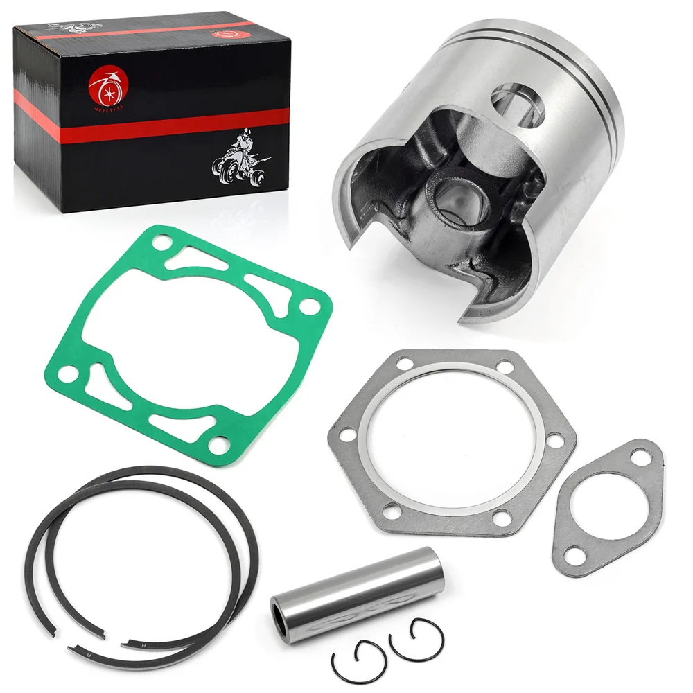 Piston Piston Rings Kit Gasket For EZGO 2 Cycle Gas Golf Cart 1976-1988 72mm Standard 244cc EC25-DS 2PG Engine 14997-G1 14554-G1