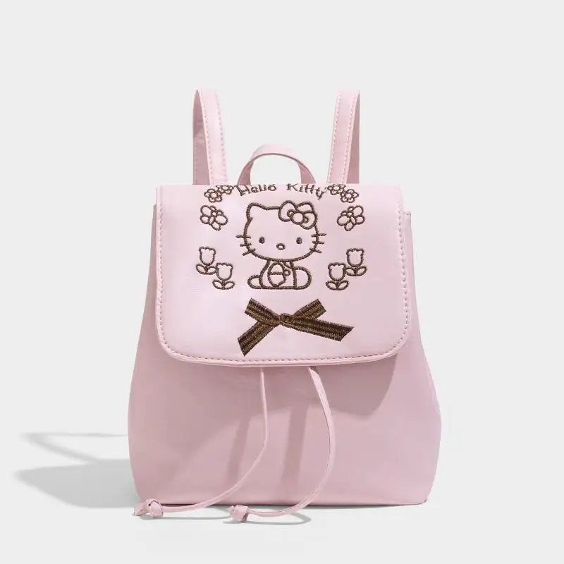 Minso, школьный ранец Hello Kitty, модный розовый рюкзак, милый Многофункциональный рюкзак на плечо, новый стиль 2024
