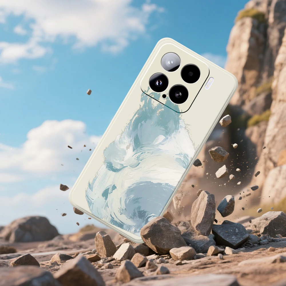 예술적 스타일의 샤오미 미 15 울트라 미 14T 13T 12T 11T 프로 실리콘 충격 방지 케이스 샤오미 미 13T 프로 케이스