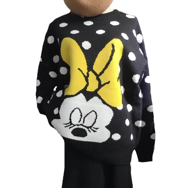 Disney Mickey Sweaters for Women Loose and Comfortable Cartoon Coat Female Autumn and Winter Loose Wild Cute Hoodies Kawaii Tops