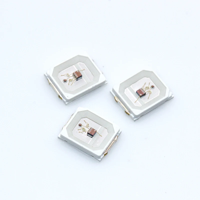 1000pcs 2835 Tri-color SMD LED Diode Built-In IC Fast/Slow Fashing RGB Chip Blinking Fading