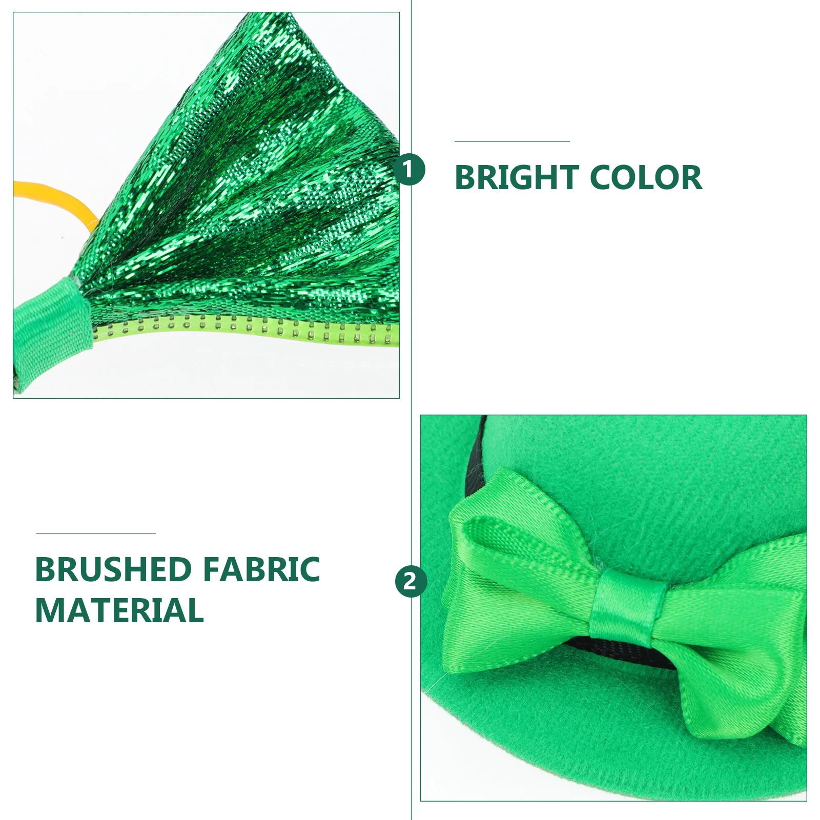 

1Set St Patrick's Day Wine Bottle Caps Mini Decorative Green Hat Bowtie Party Supply Bottle Table Ornament Mini Bow Tie Adorns