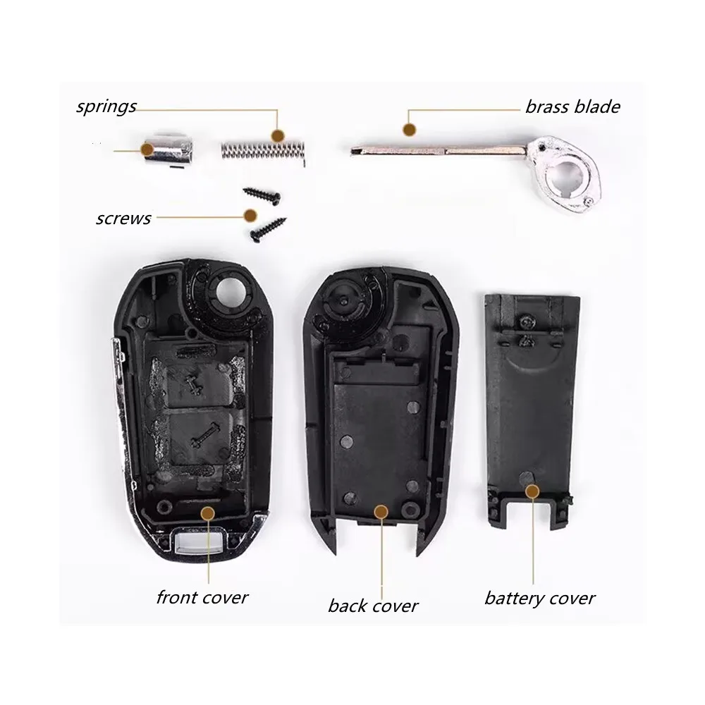 Modified 2 Buttons Remote Key Shell Casing for BAIC E130 E150 EV160 EV200 Saab Senova D20 Original Remote Key Case