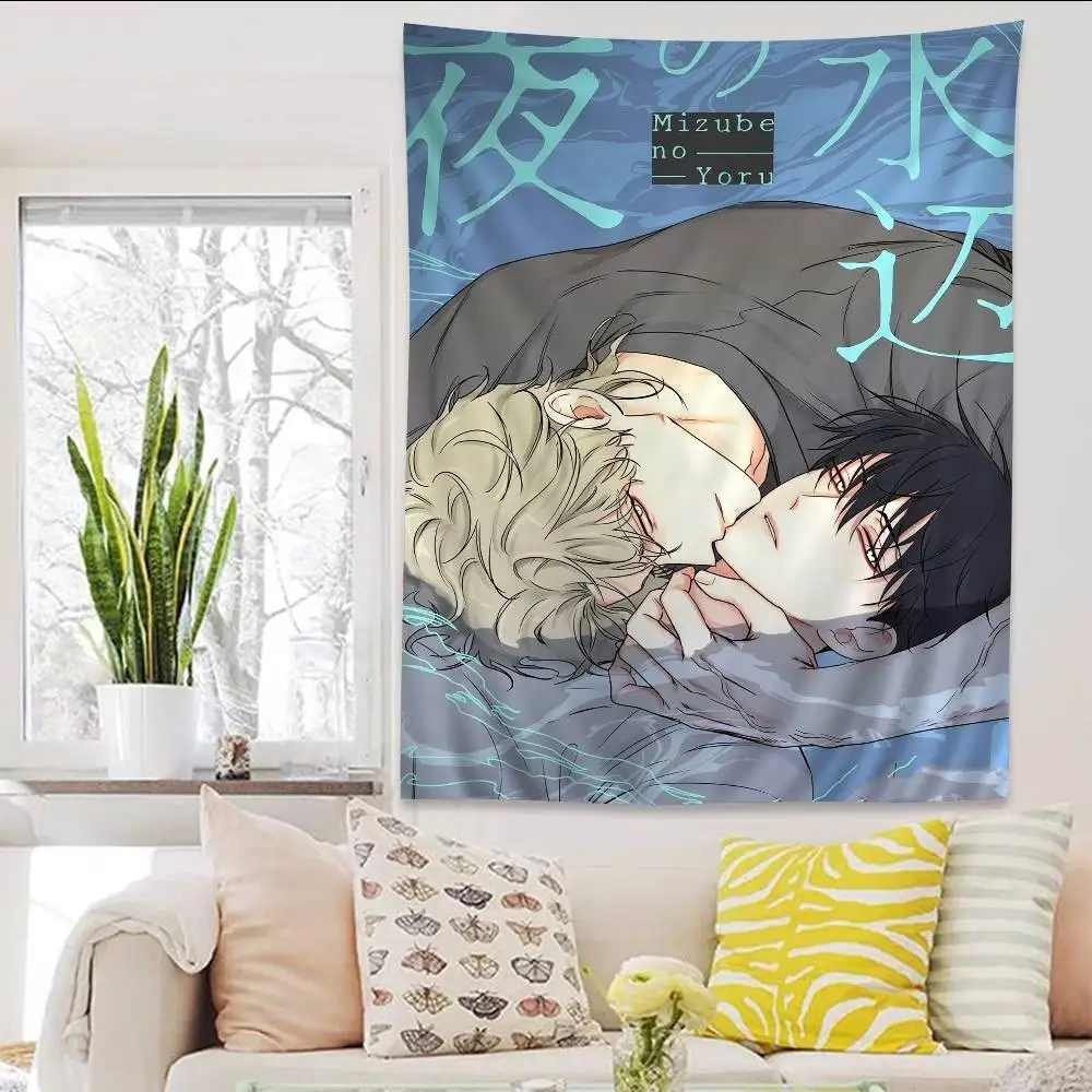 

L-Low T-Tide In T-Twilight Anime Tapestry Hanging Tarot Hippie Wall Rugs Dorm Wall Hanging Sheets