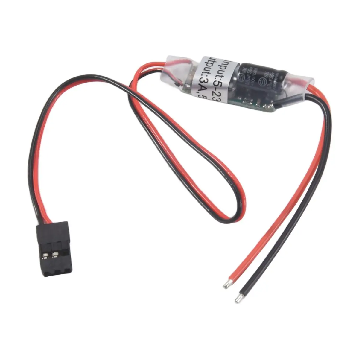 A14M UBEC 5V BEC Full Shielding Antijamming Switching Regulator for FPV RC Drone Receiver Power Supply(3A)