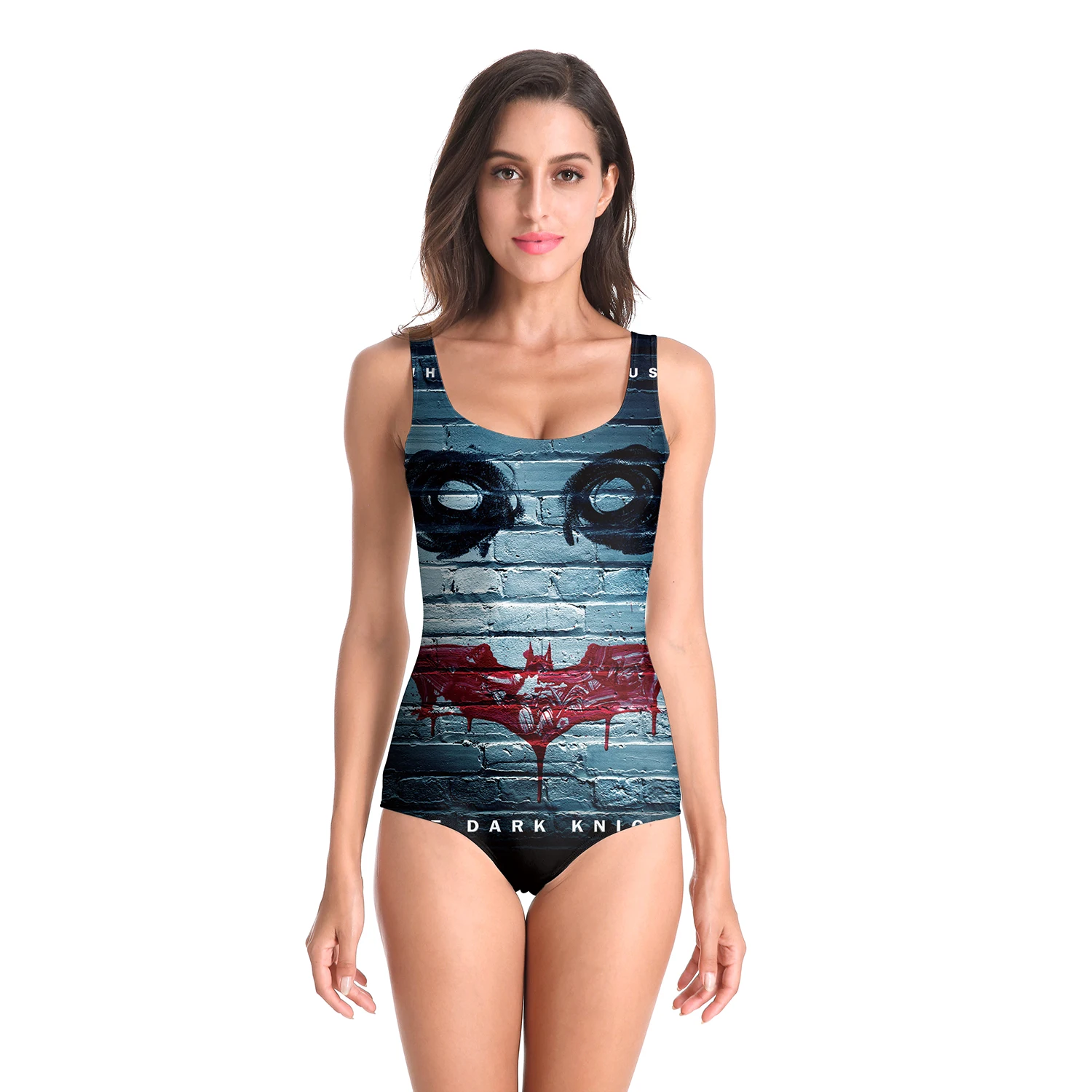 Nadanbao Woman Sexy Bodysuit Swimwear Fashion One Piece Swimsuit Female Summer Sleeveless Cartoon Printing Surfing Beachwear