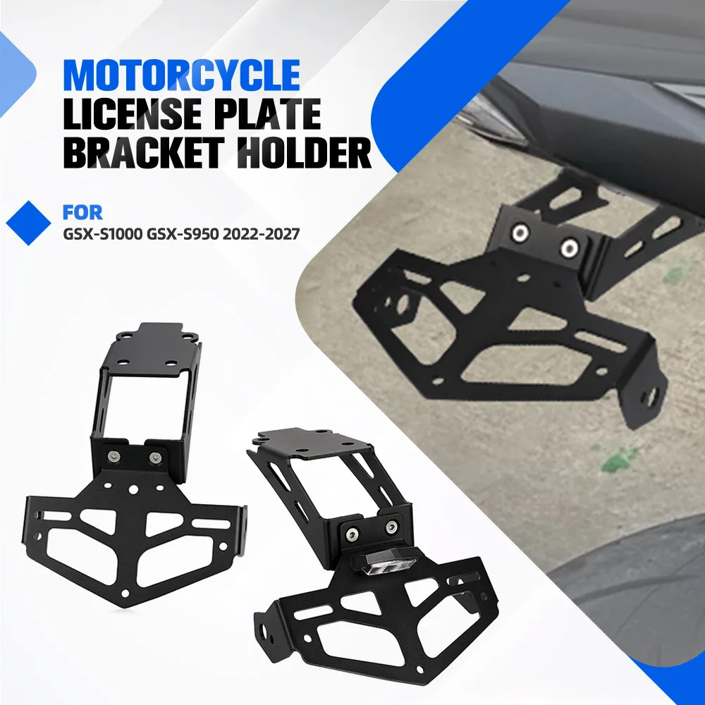 

FOR SUZUKI GSX-S1000 GSX-S950 2022-2024 2025 2026 2027 Motorcycle Rear License Plate Holder Bracket Tail Tidy Fender Eliminator