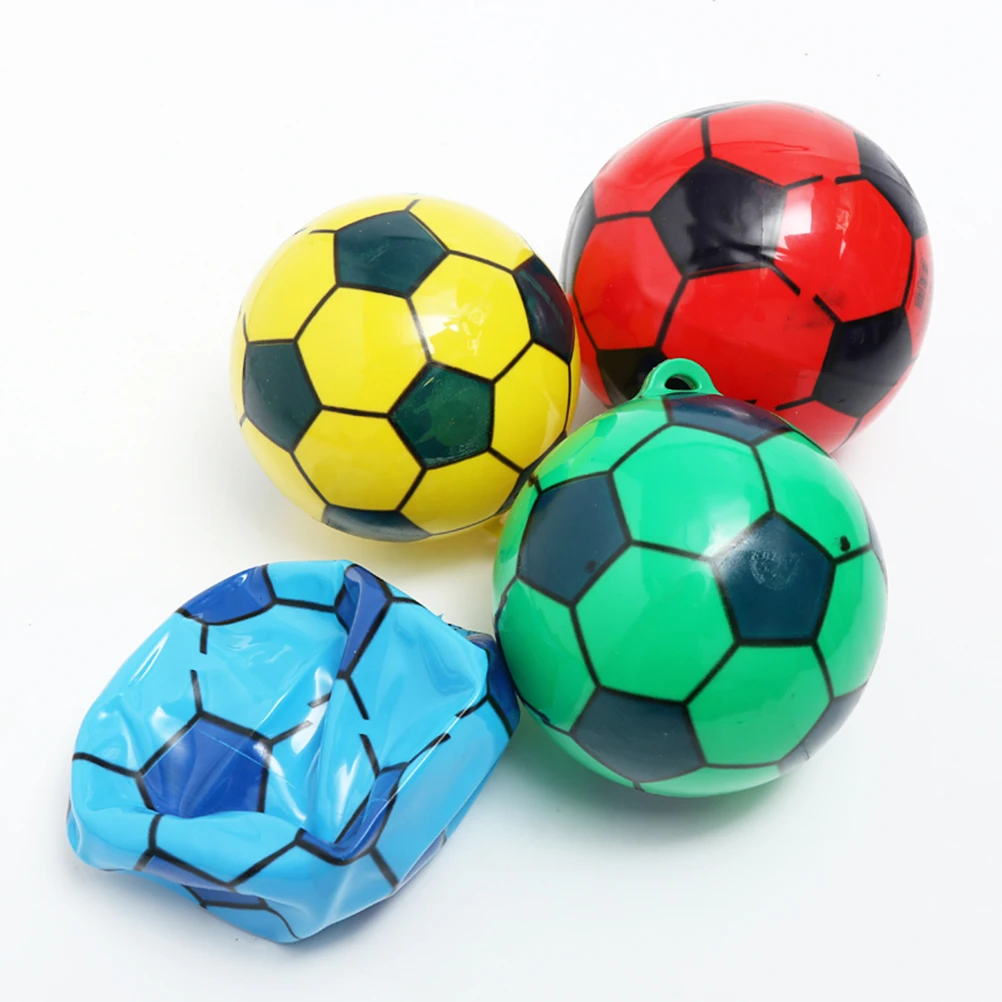 

Inflatable PVC Football Toy Ball Beach Toy Ball Summer Playground Toys for Kids Outdoor Games (Random Color)