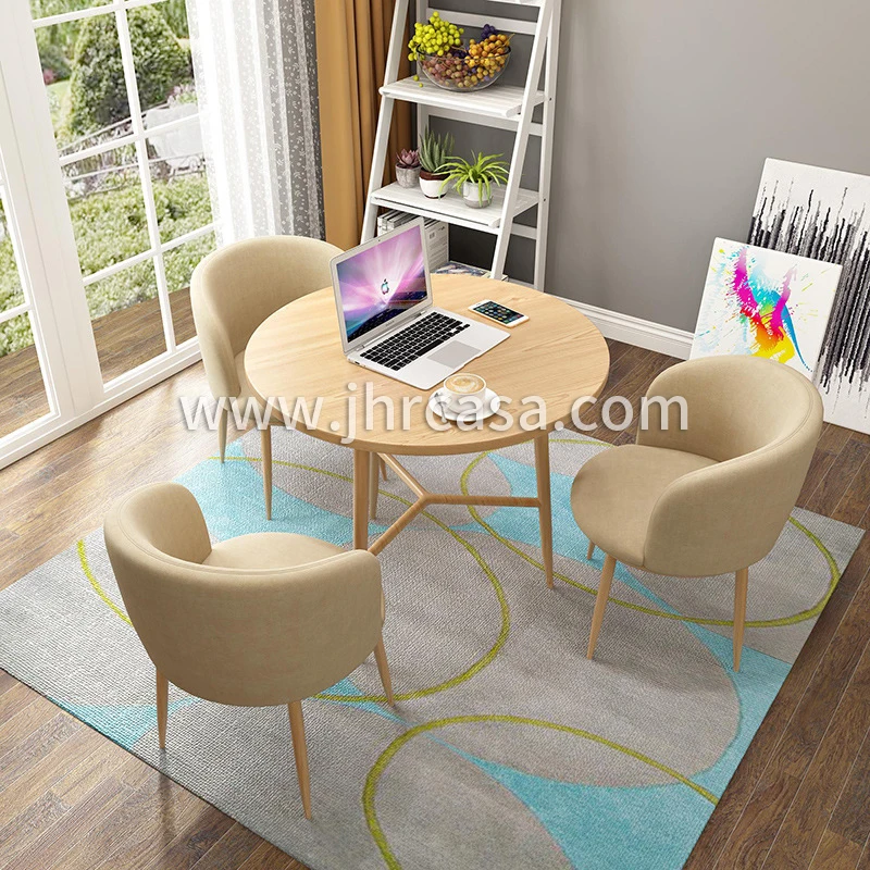 Modern Meeting And Negotiation Table And Chair Set Dining Set Combination Coffee Shop Milk Tea Shop Simple Table Four Chairs