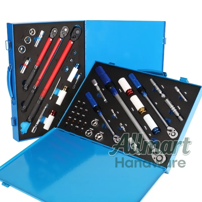 Industrial grade torque wrench set, 72 teeth, 3% precision preset wrench, auto repair spark plug disassembly tool